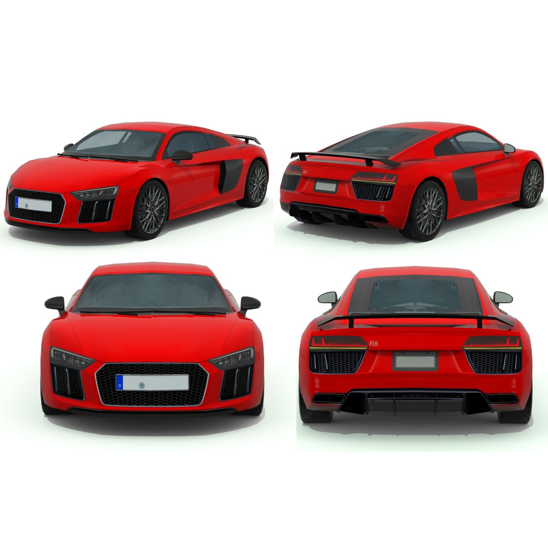 Luxury Car 3D Model – Low Poly Game Asset, FBX, PBR Textures - View 9