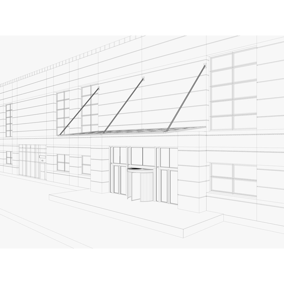 Warehouse 3D Model – Industrial Building with Exterior & Interior - View 14