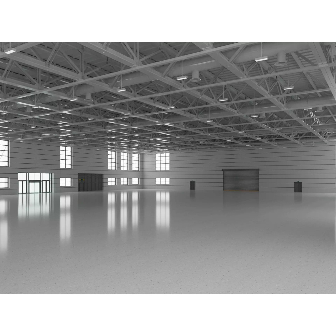 Warehouse 3D Model – Industrial Building with Exterior & Interior - View 2