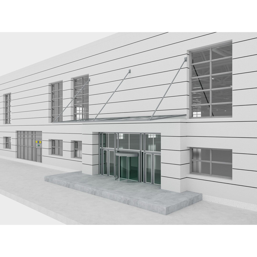 Warehouse 3D Model – Industrial Building with Exterior & Interior - View 5