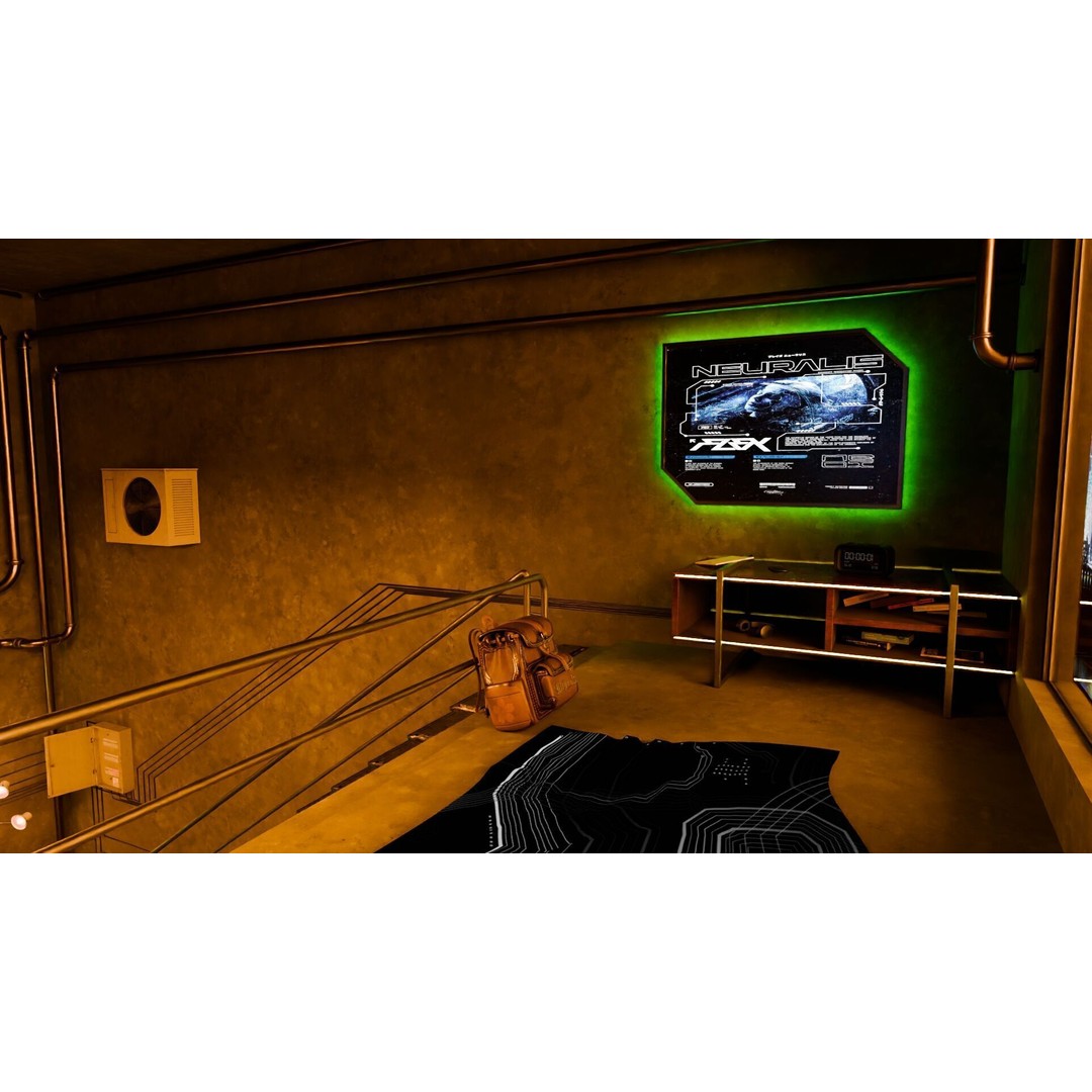 Cyberpunk Room 3D Model – Futuristic Interior with Detailed Design, Blender - View 8