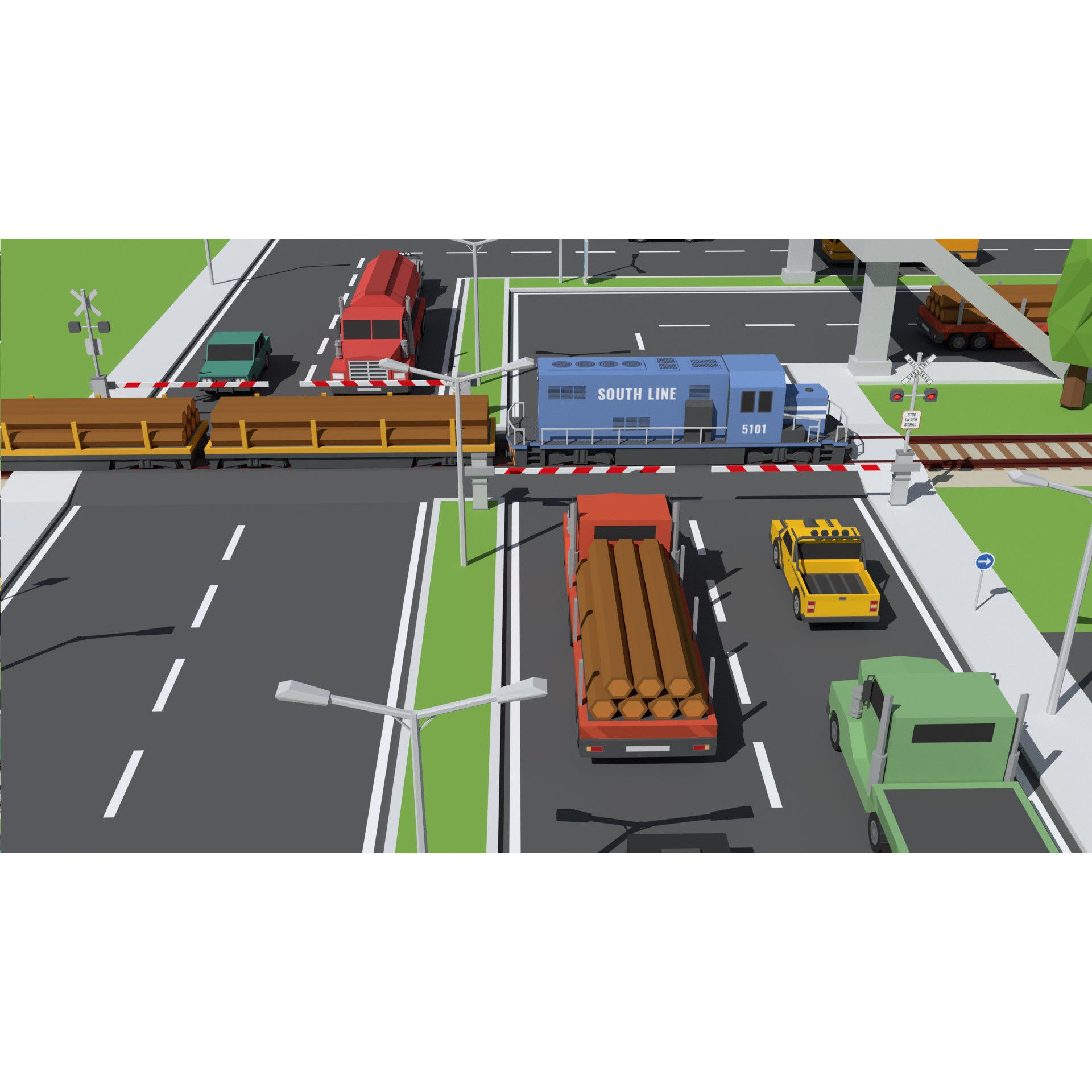 SimplePoly Urban - Low-Poly Game-Ready 3D Model - View 18