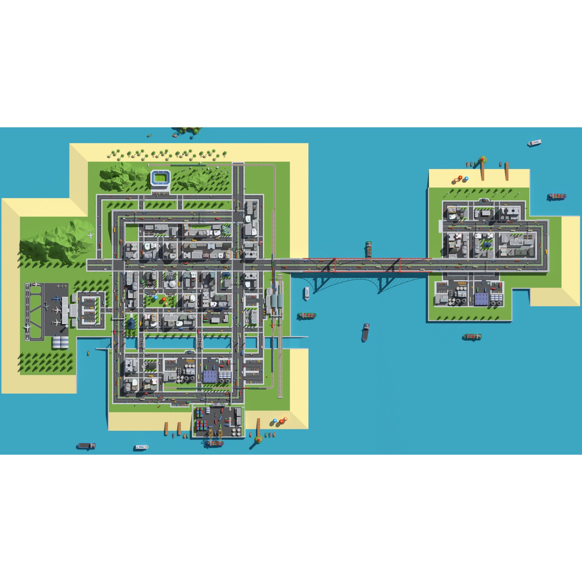 SimplePoly Urban - Low-Poly Game-Ready 3D Model - View 20