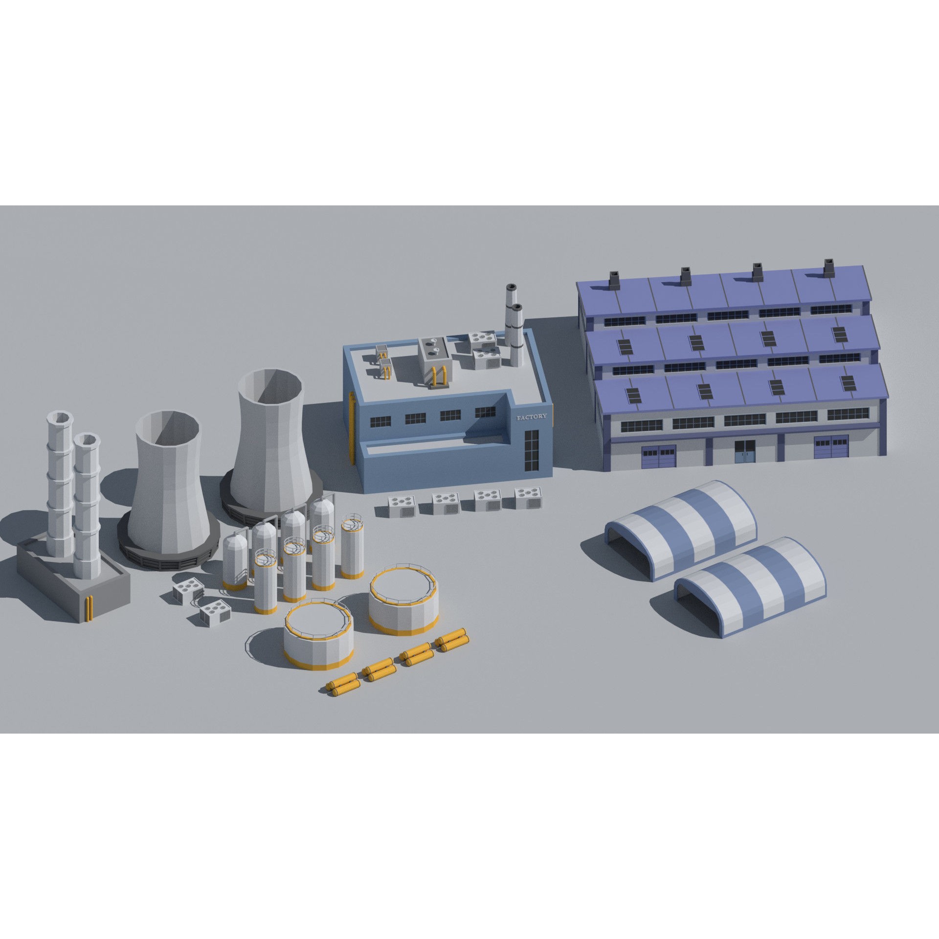 SimplePoly Urban - Low-Poly Game-Ready 3D Model - View 23