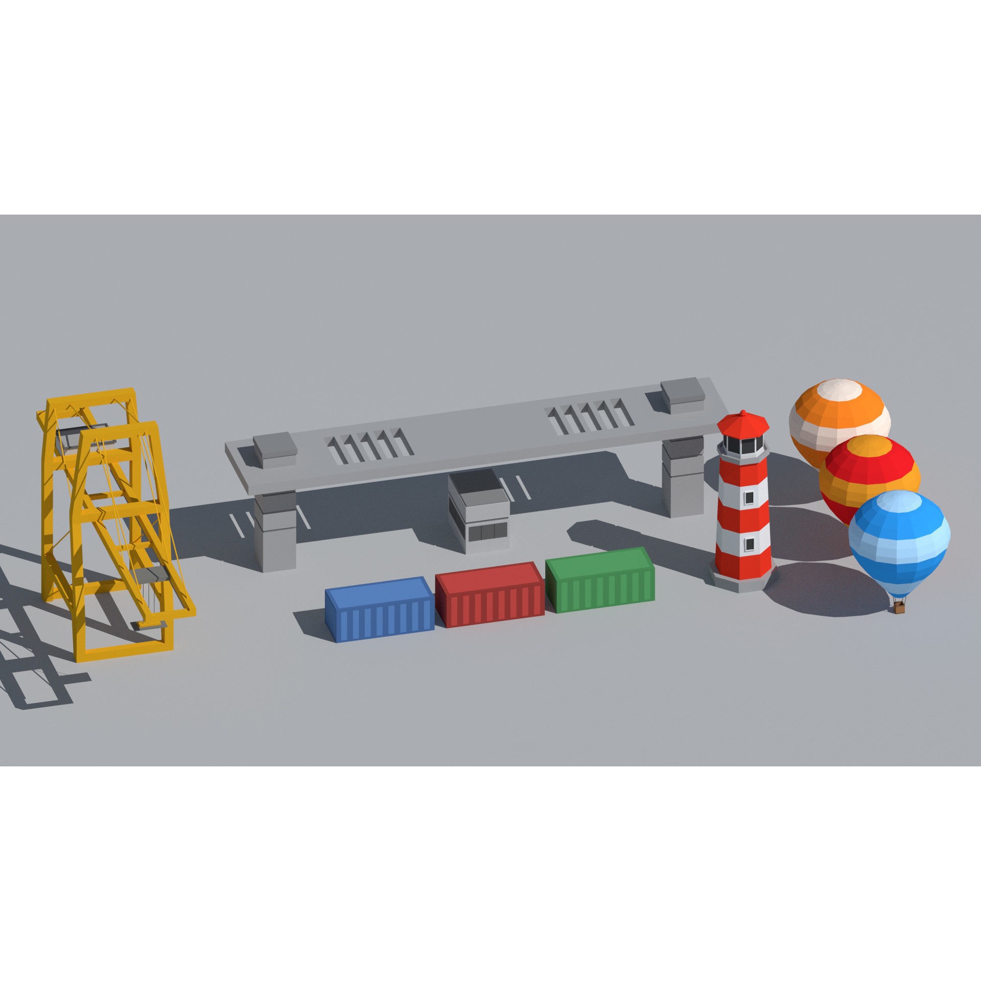 SimplePoly Urban - Low-Poly Game-Ready 3D Model - View 30