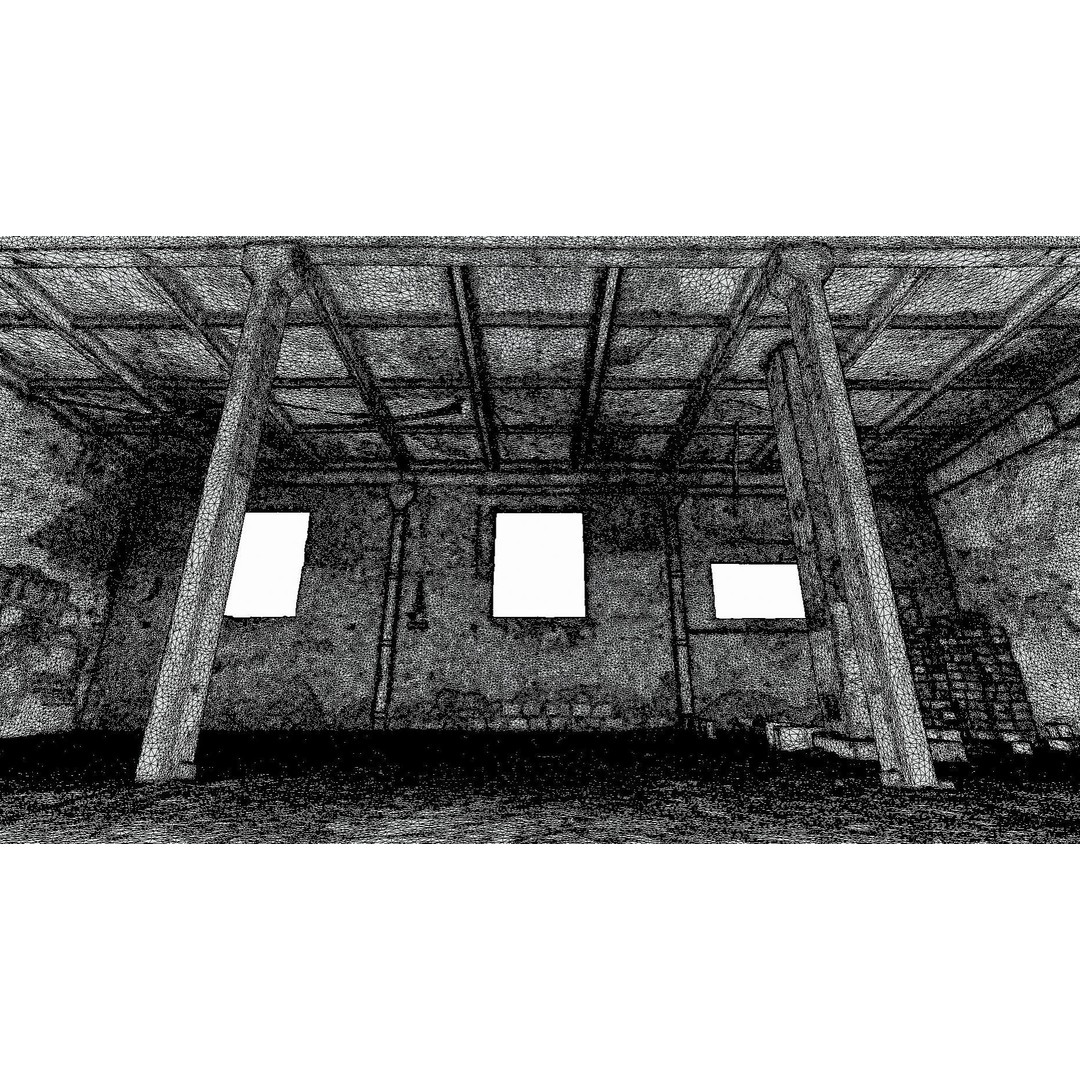 Large Garage Hall 3D Model – Photogrammetry Scanned Interior, FBX - View 10