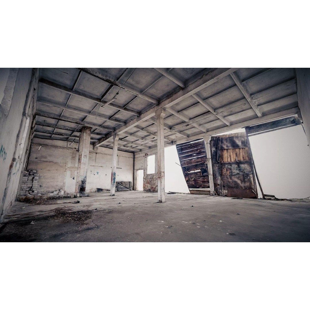 Large Garage Hall 3D Model – Photogrammetry Scanned Interior, FBX - View 2