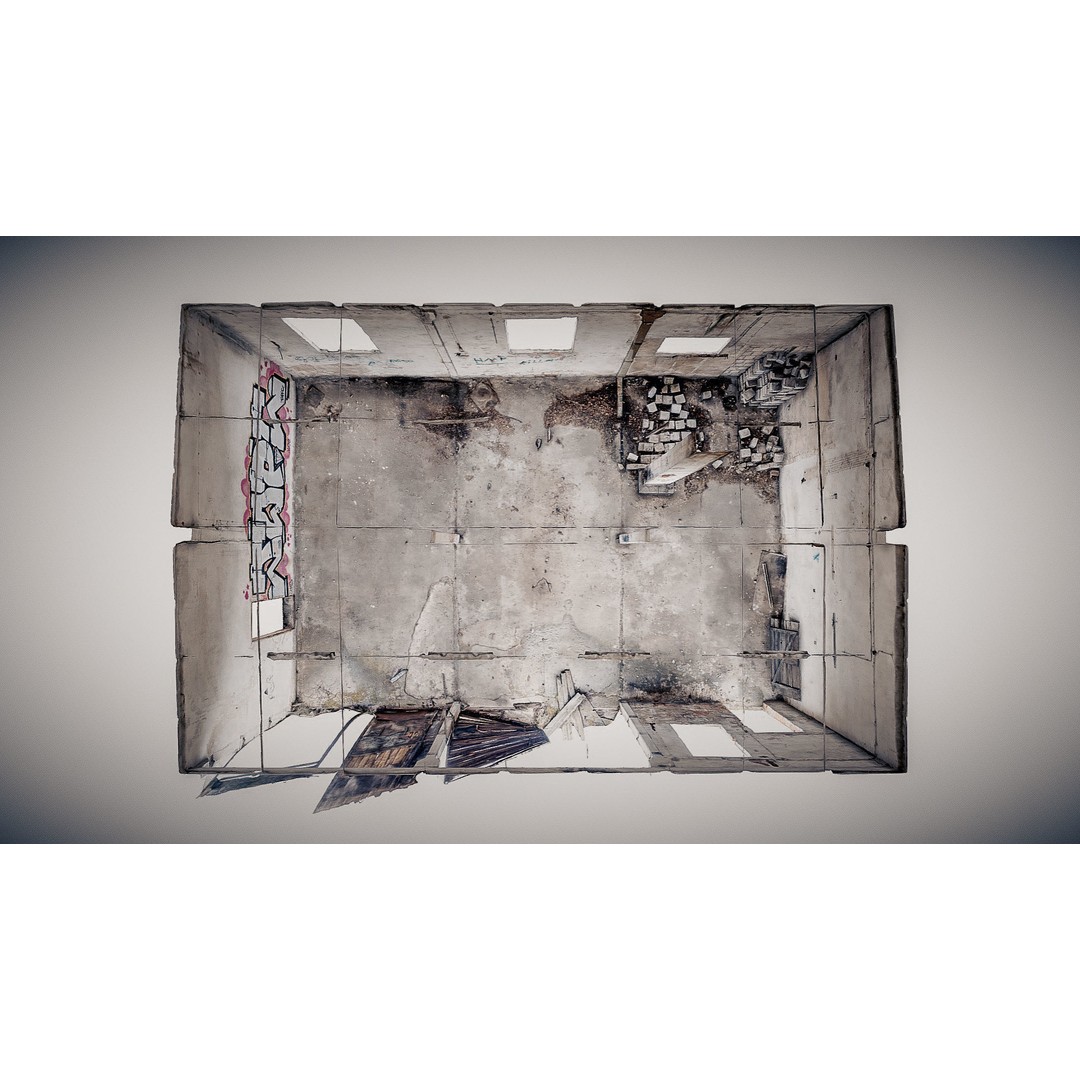 Large Garage Hall 3D Model – Photogrammetry Scanned Interior, FBX - View 9