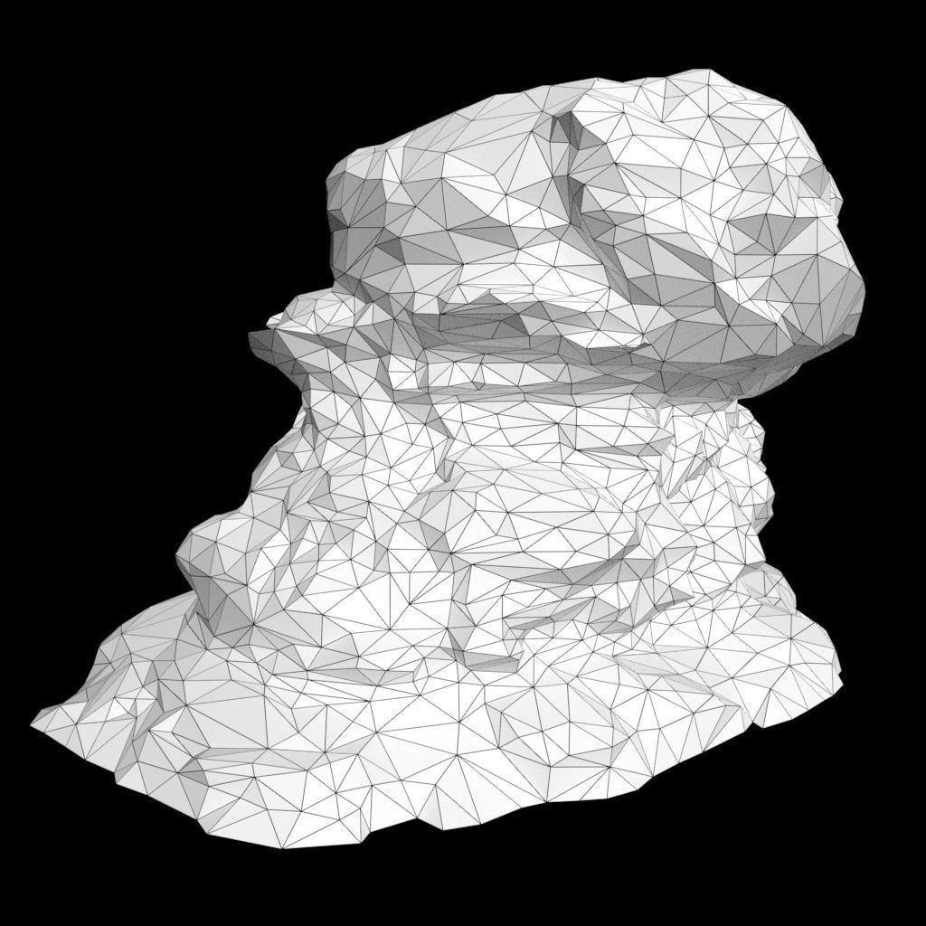 Black Beach Rock Collection 3D Model – Low Poly PBR Textures, FBX & OBJ