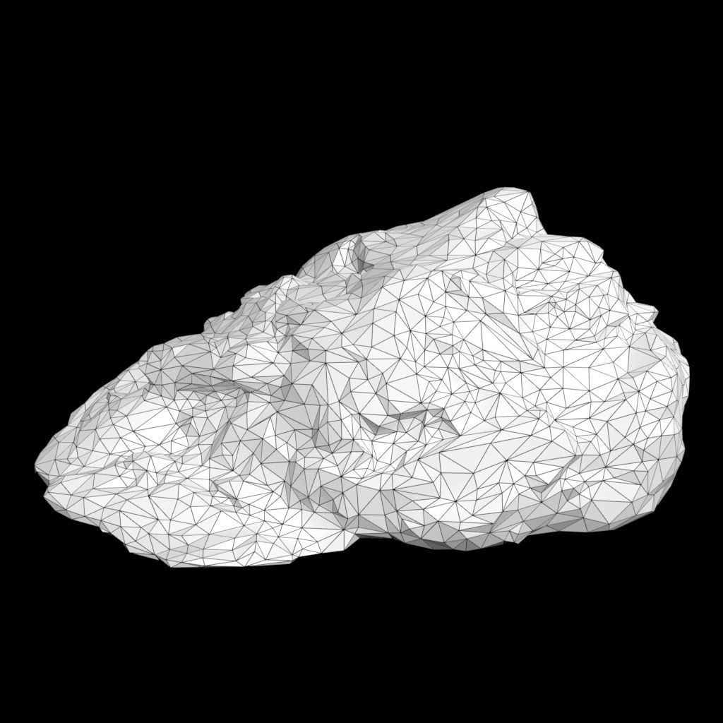 Black Beach Rock Collection 3D Model – Low Poly PBR Textures, FBX & OBJ - View 12