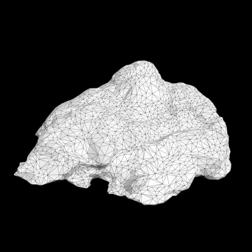 Black Beach Rock Collection 3D Model – Low Poly PBR Textures, FBX & OBJ - View 32