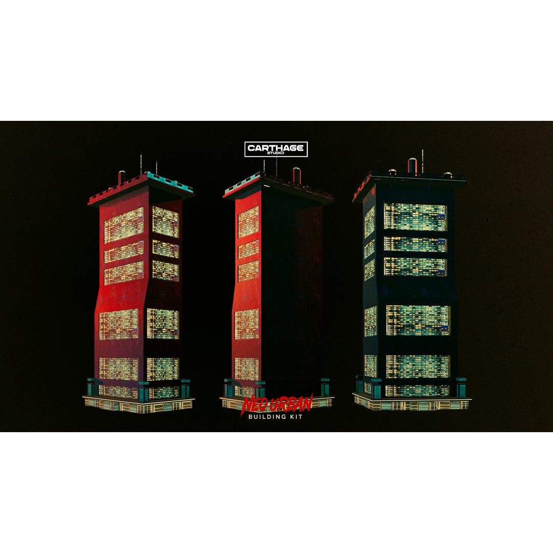 Stylized Building 3D Model – Low Poly Game Asset, FBX, PBR Textures - View 11