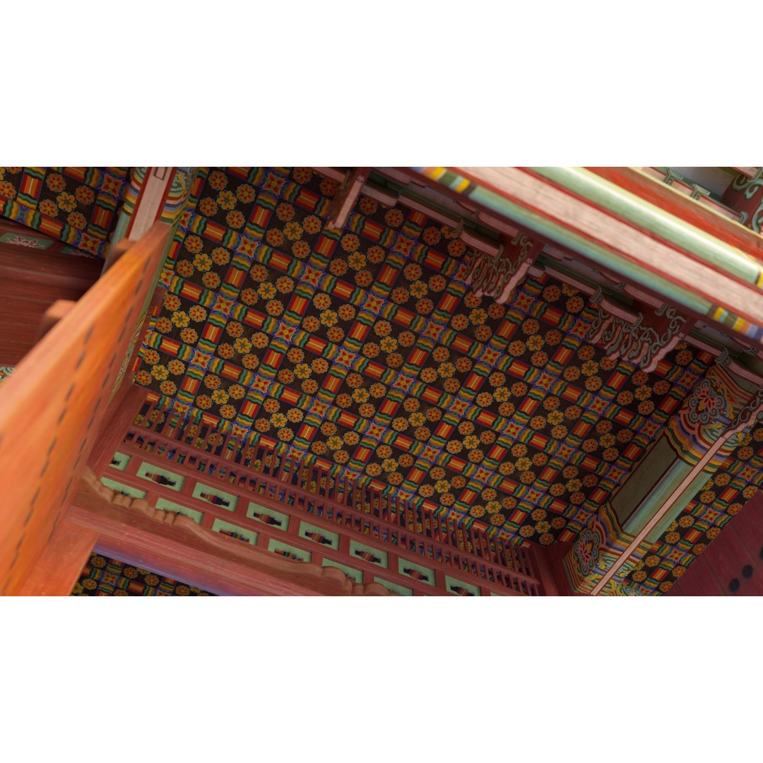 Gyeongbokgung Geunjeongmun Gate 3D Model – Historic Korean Palace, PBR Textures - View 5