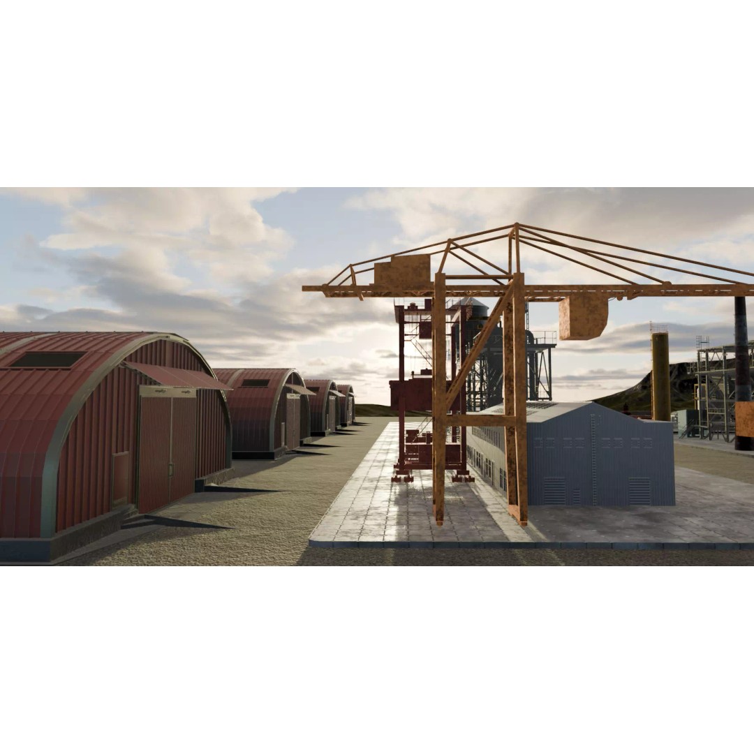 Industrial Complex 3D Model – PBR Exterior Environment for Blender - View 10