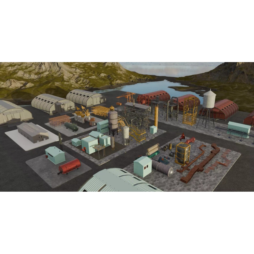 Industrial Complex 3D Model – PBR Exterior Environment for Blender - View 6