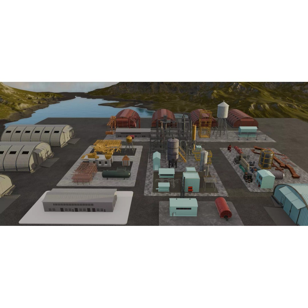 Industrial Complex 3D Model – PBR Exterior Environment for Blender - View 7