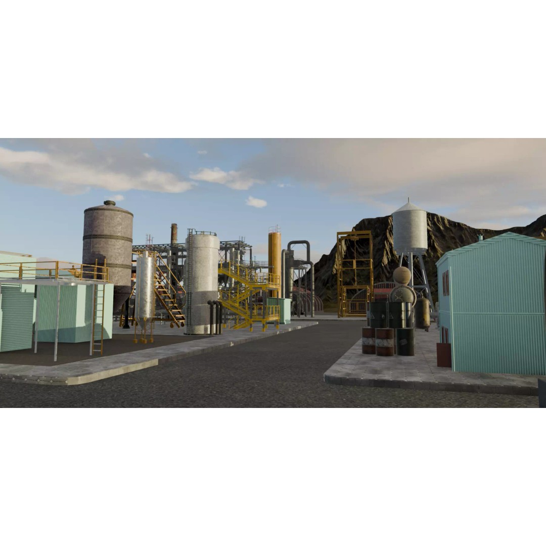 Industrial Complex 3D Model – PBR Exterior Environment for Blender - View 9