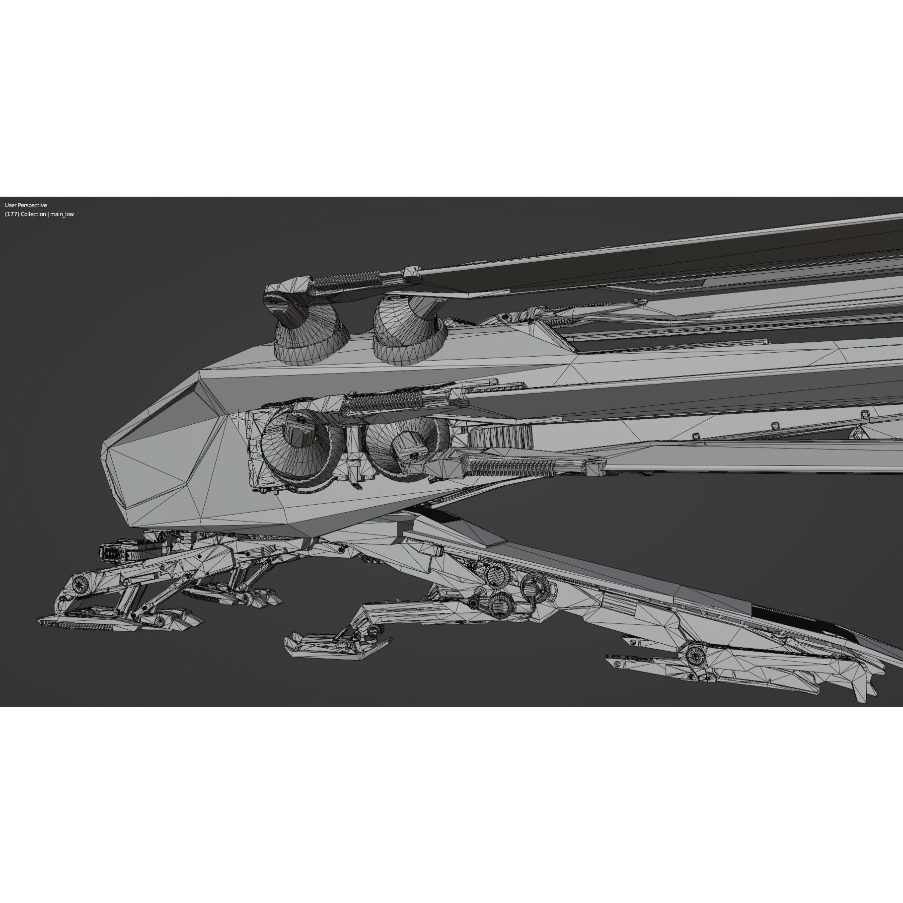 Atreides Ornithopter - Low-Poly Game-Ready 3D Model - View 17