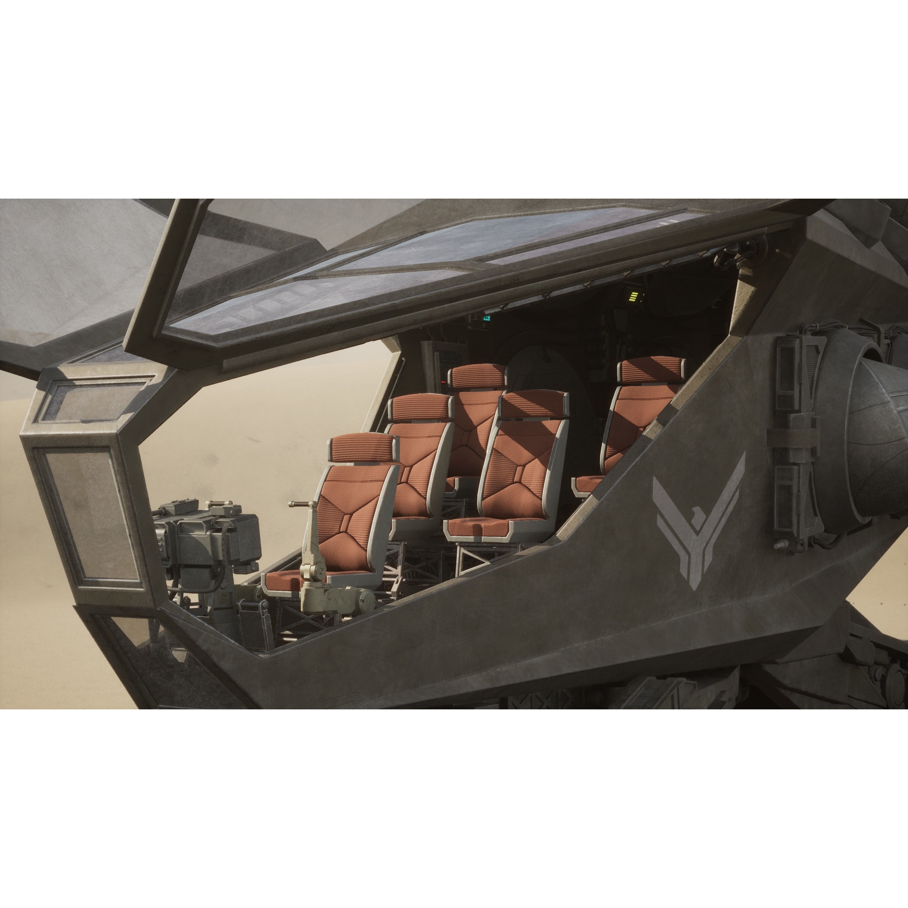 Atreides Ornithopter - Low-Poly Game-Ready 3D Model - View 8