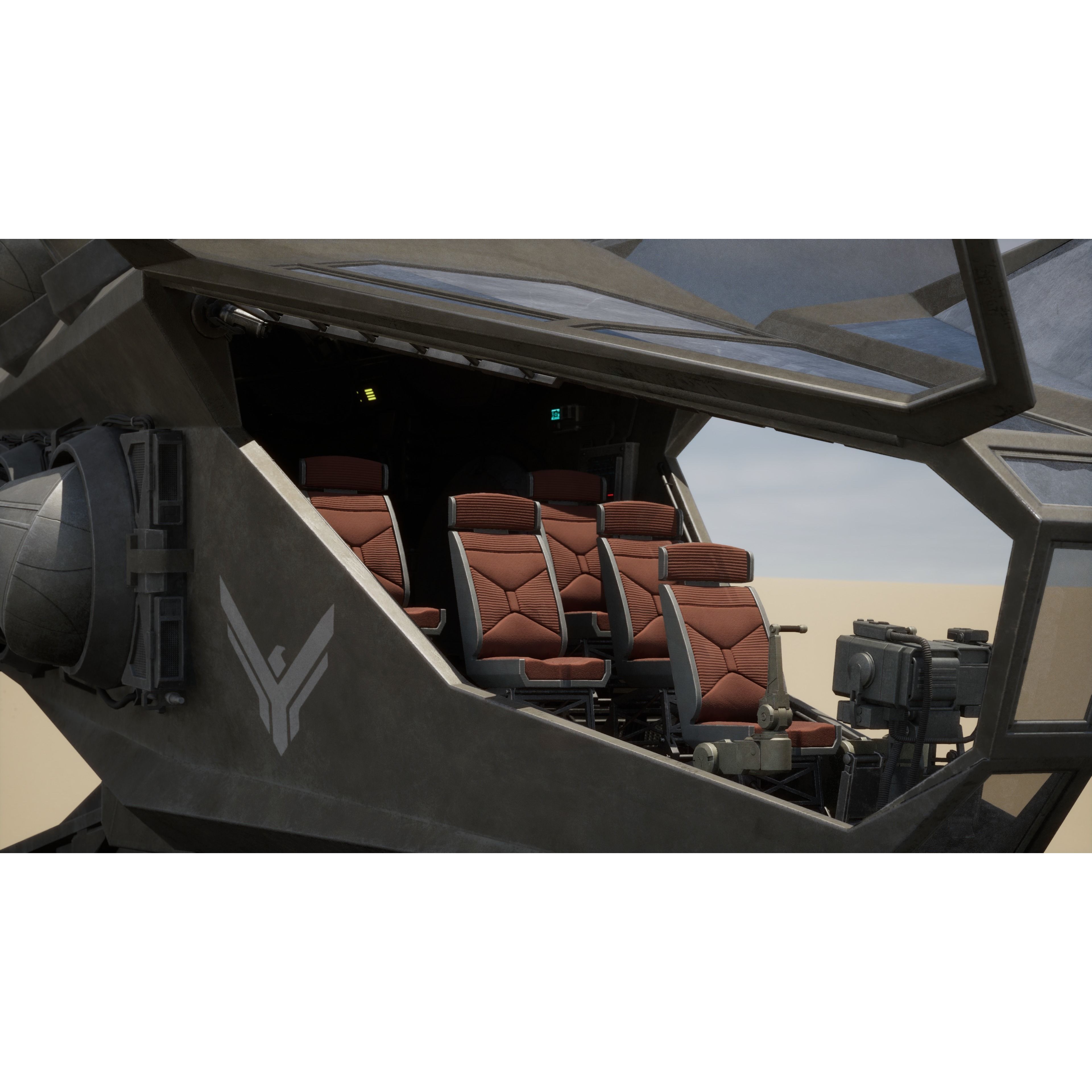 Atreides Ornithopter - Low-Poly Game-Ready 3D Model - View 9