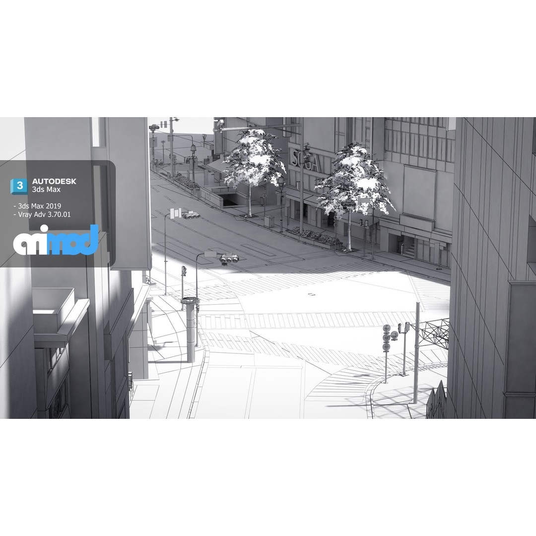 Shibuya 109 3D Model – Detailed Exterior Mall Asset, FBX - View 10