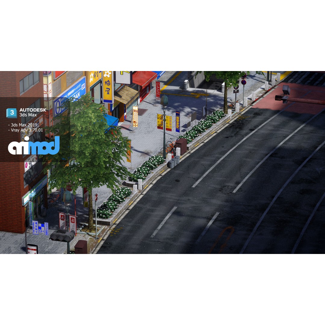 Shibuya 109 3D Model – Detailed Exterior Mall Asset, FBX - View 6