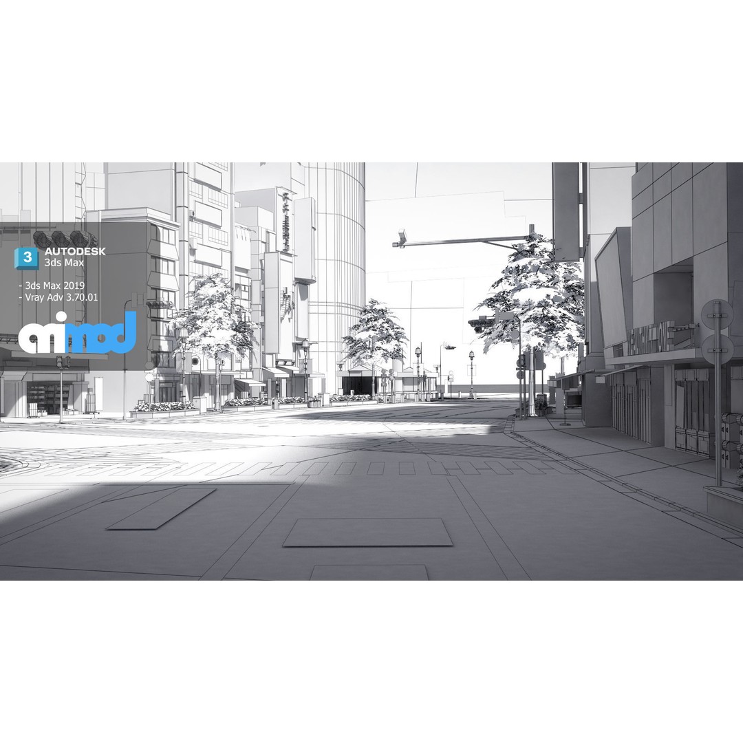 Shibuya 109 3D Model – Detailed Exterior Mall Asset, FBX - View 9