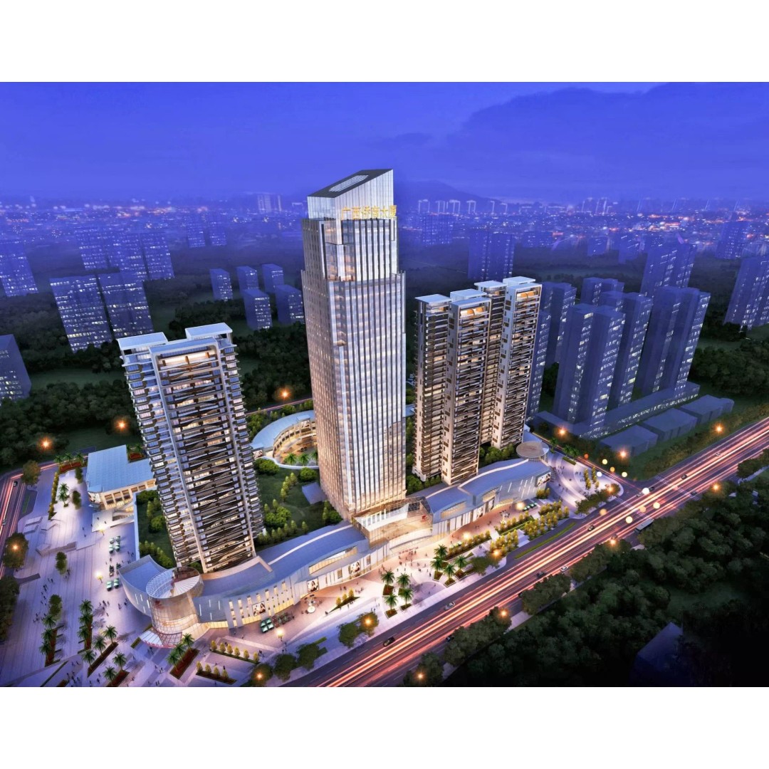 Mixed-Use Skyscraper Complex 3D Model – High-Quality Archviz Asset, FBX, OBJ - View 2
