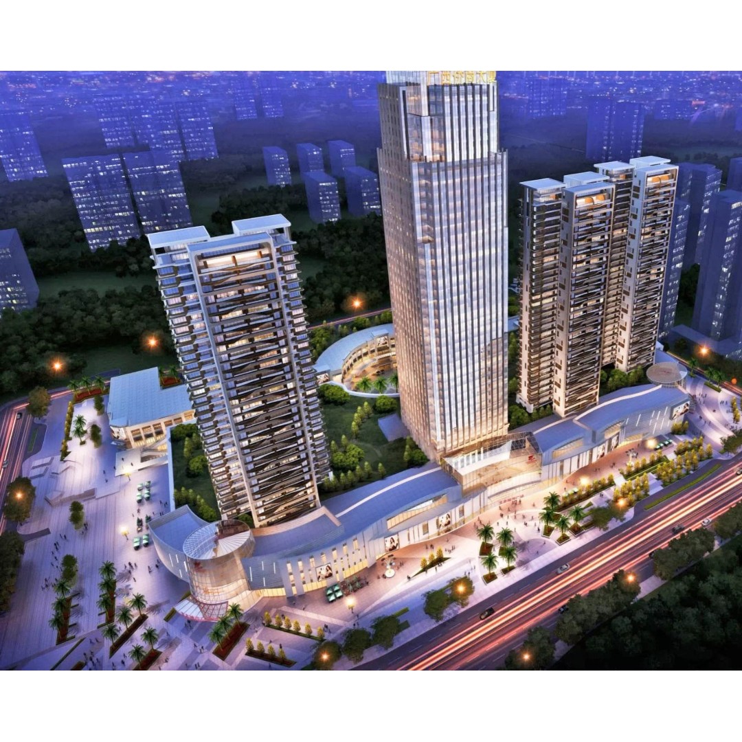 Mixed-Use Skyscraper Complex 3D Model – High-Quality Archviz Asset, FBX, OBJ - View 5