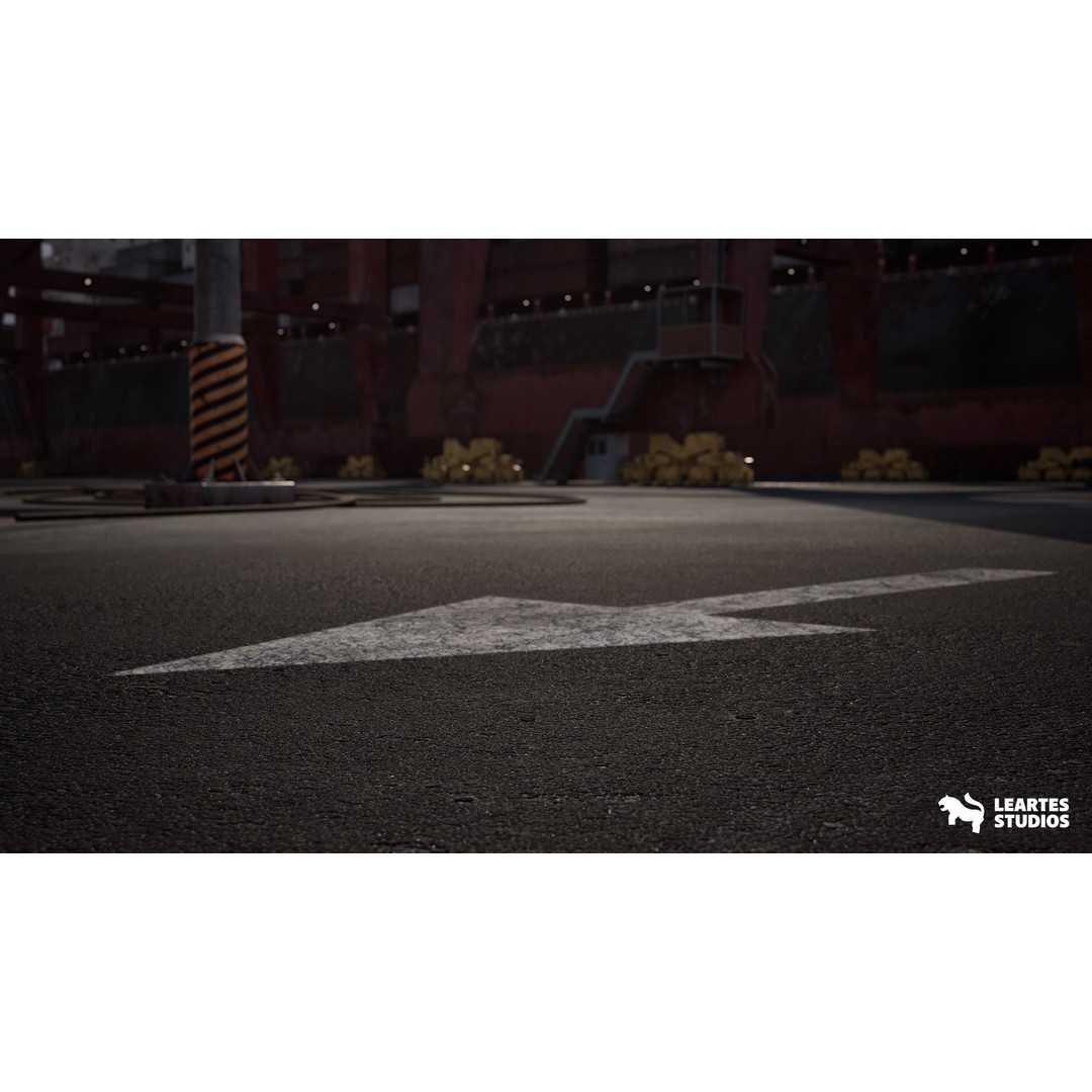 Container Port 3D Model – Low Poly Game Asset, FBX, PBR, 522 Meshes - View 10