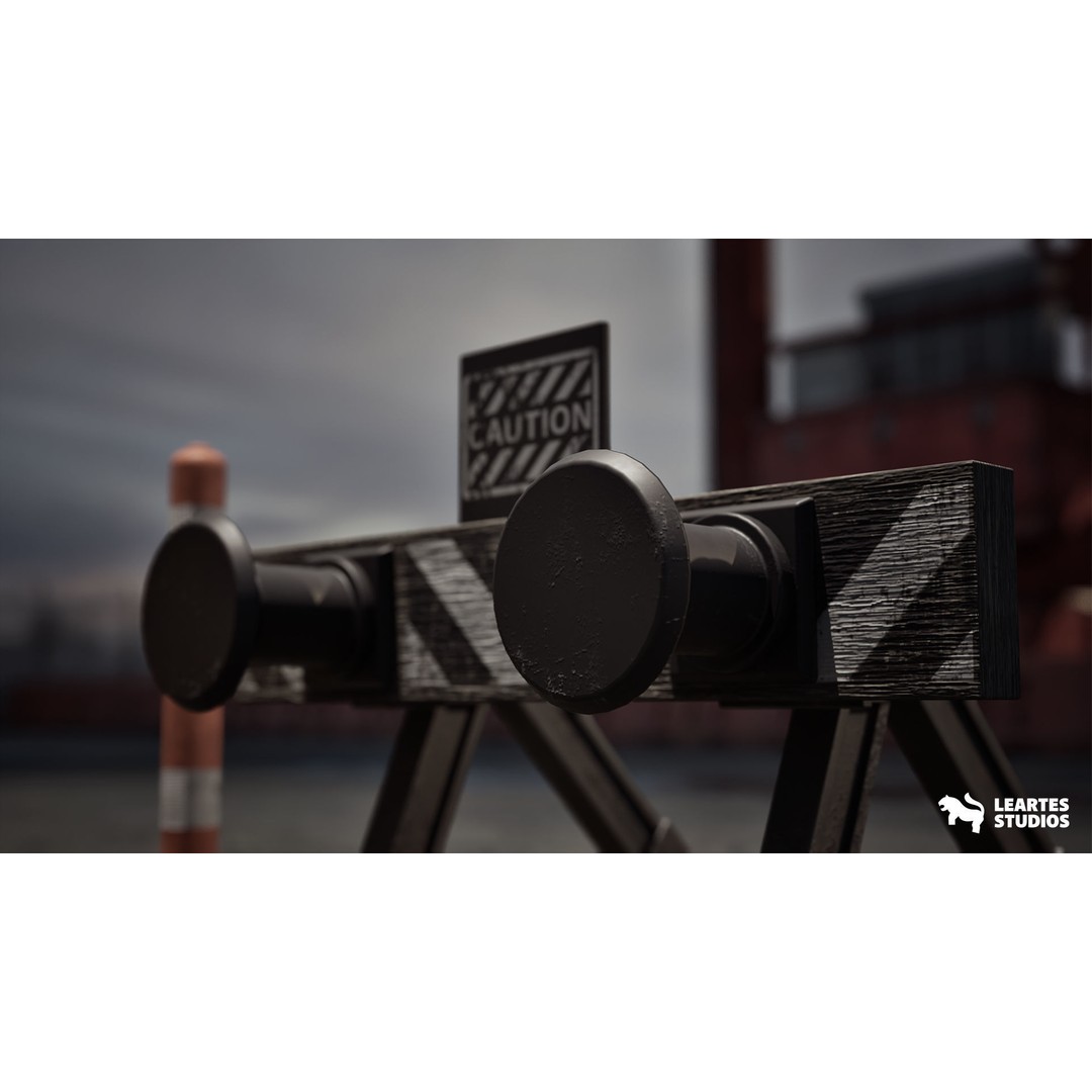 Container Port 3D Model – Low Poly Game Asset, FBX, PBR, 522 Meshes - View 8