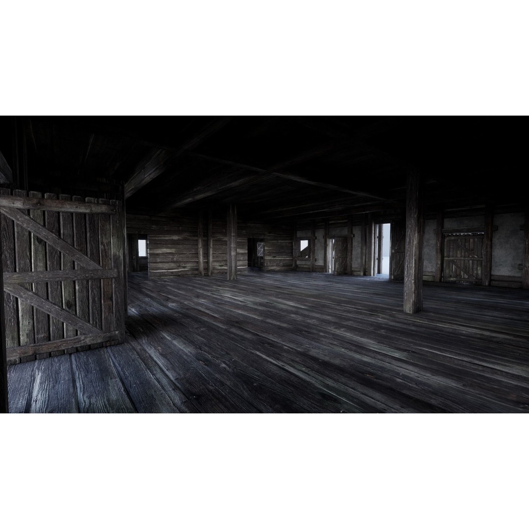 Medieval Tavern House 3D Model – Low Poly Game Asset, FBX & OBJ - View 10