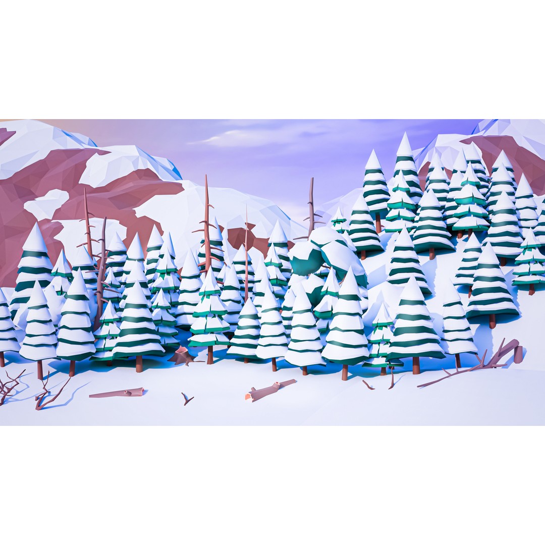 Vegetation 3D Model – Low Poly Game Asset with 504 Unique Plants - View 10
