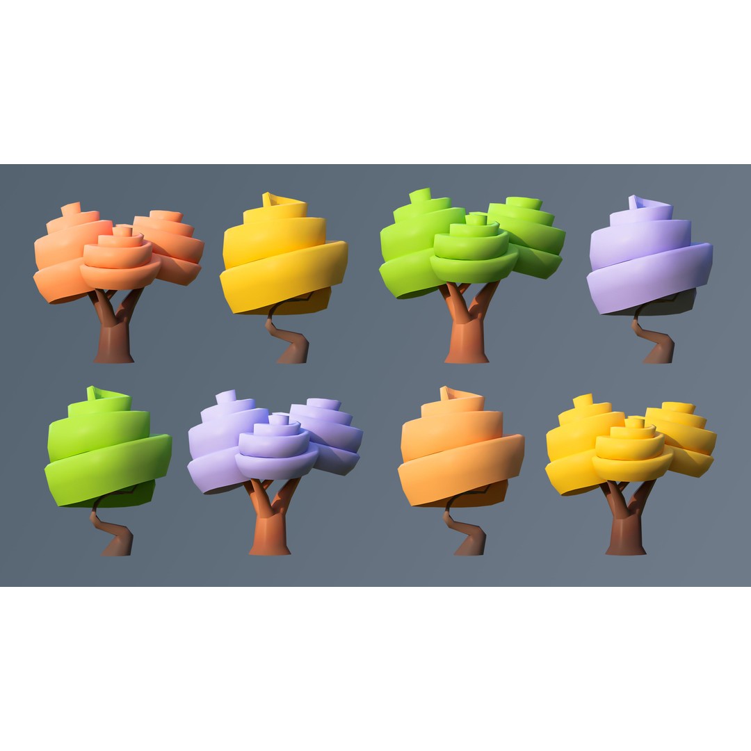 Vegetation 3D Model – Low Poly Game Asset with 504 Unique Plants - View 14