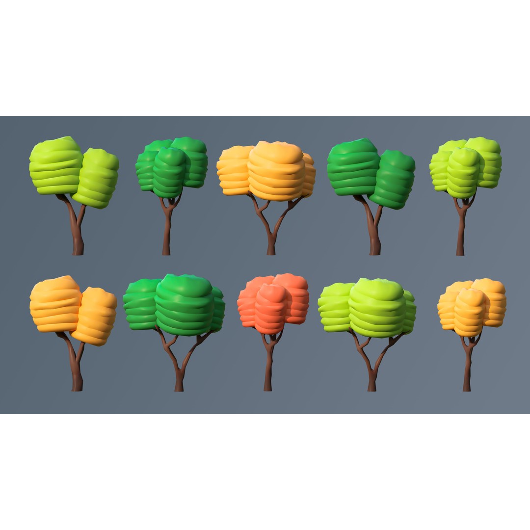 Vegetation 3D Model – Low Poly Game Asset with 504 Unique Plants - View 15