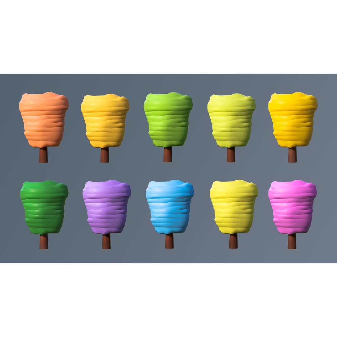 Vegetation 3D Model – Low Poly Game Asset with 504 Unique Plants - View 16
