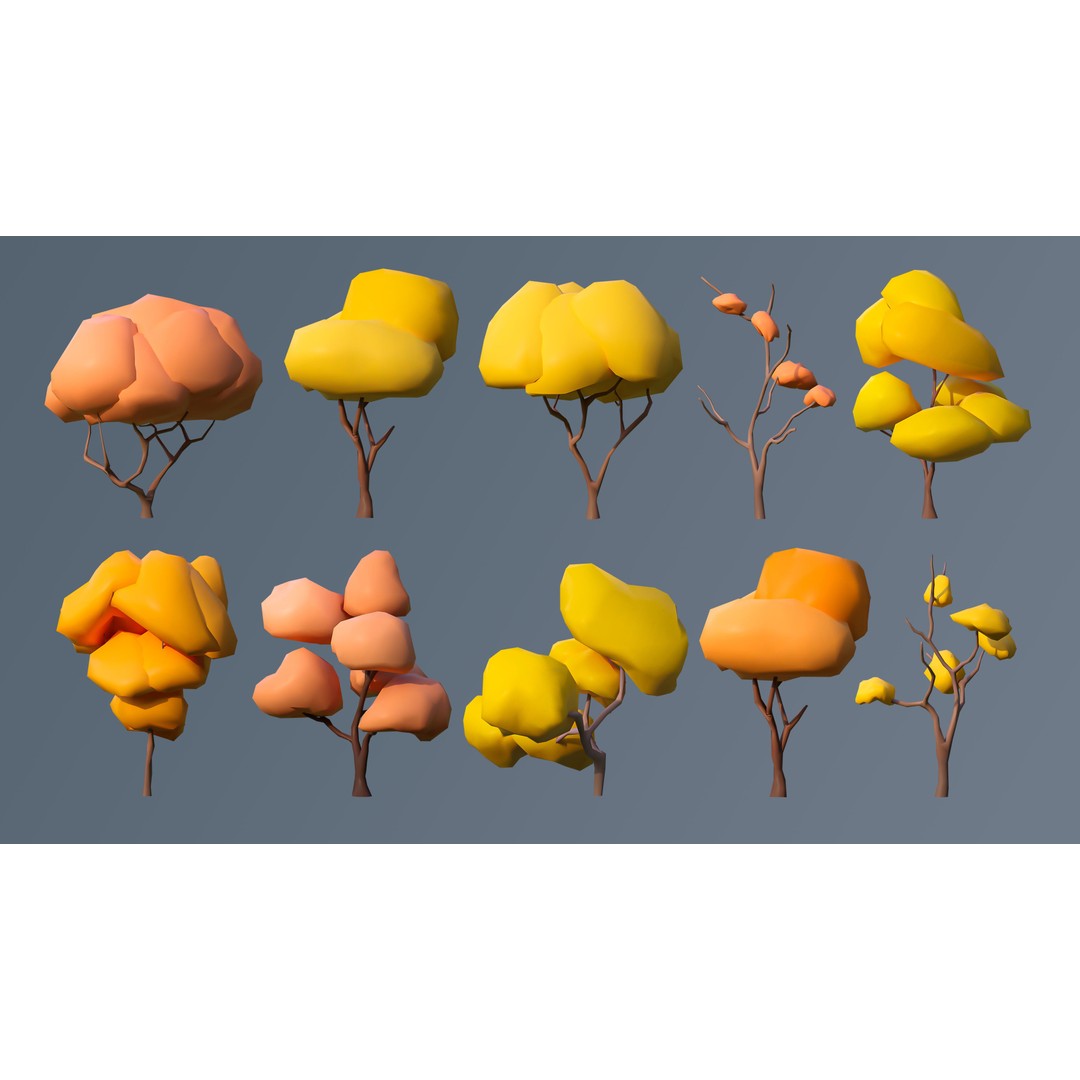 Vegetation 3D Model – Low Poly Game Asset with 504 Unique Plants - View 20