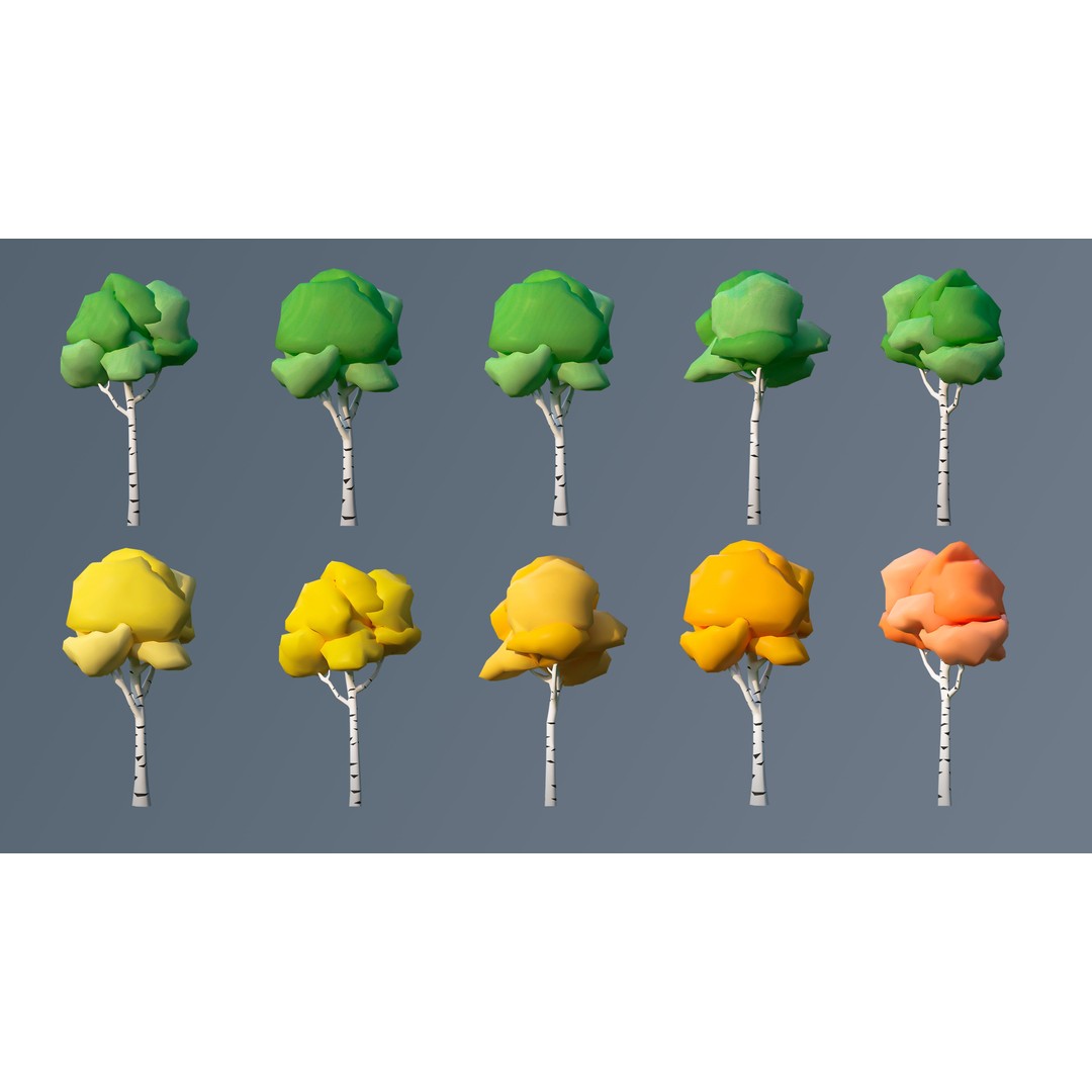 Vegetation 3D Model – Low Poly Game Asset with 504 Unique Plants - View 23