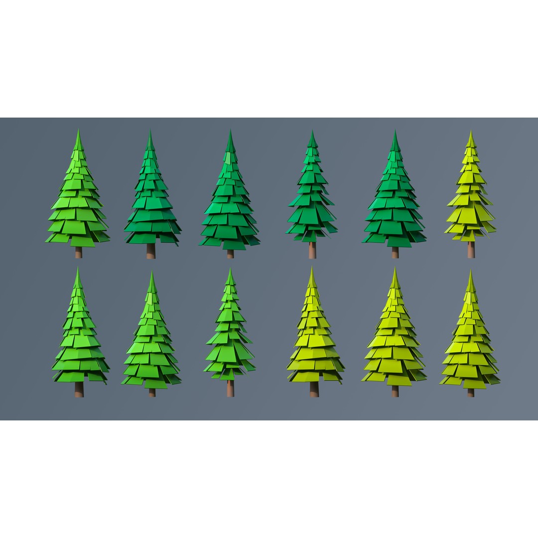 Vegetation 3D Model – Low Poly Game Asset with 504 Unique Plants - View 26