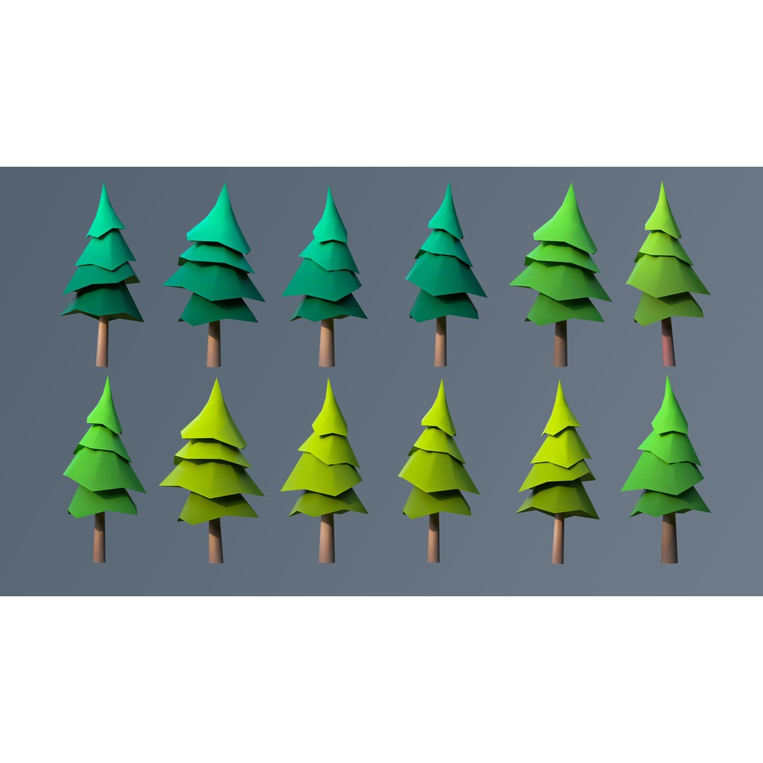Vegetation 3D Model – Low Poly Game Asset with 504 Unique Plants - View 27