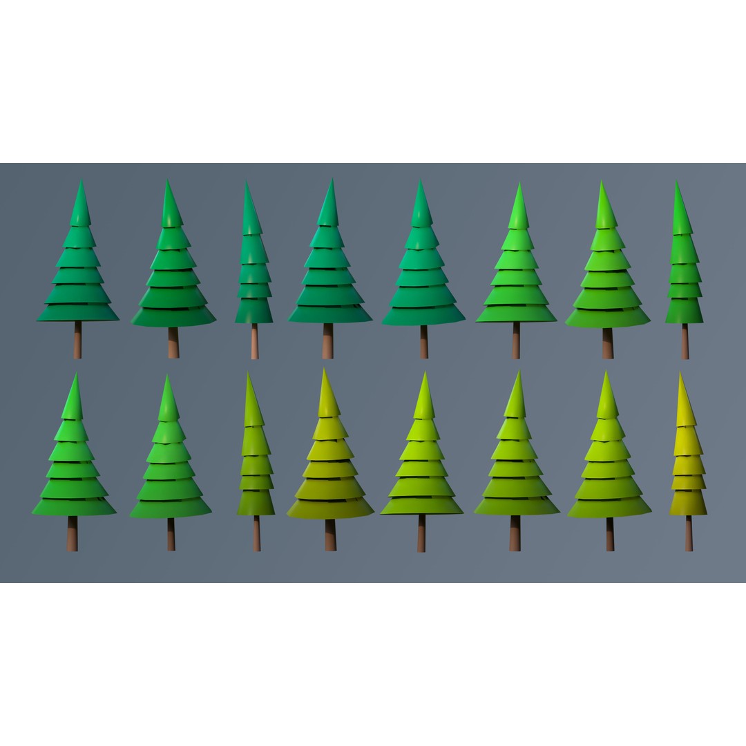 Vegetation 3D Model – Low Poly Game Asset with 504 Unique Plants - View 28