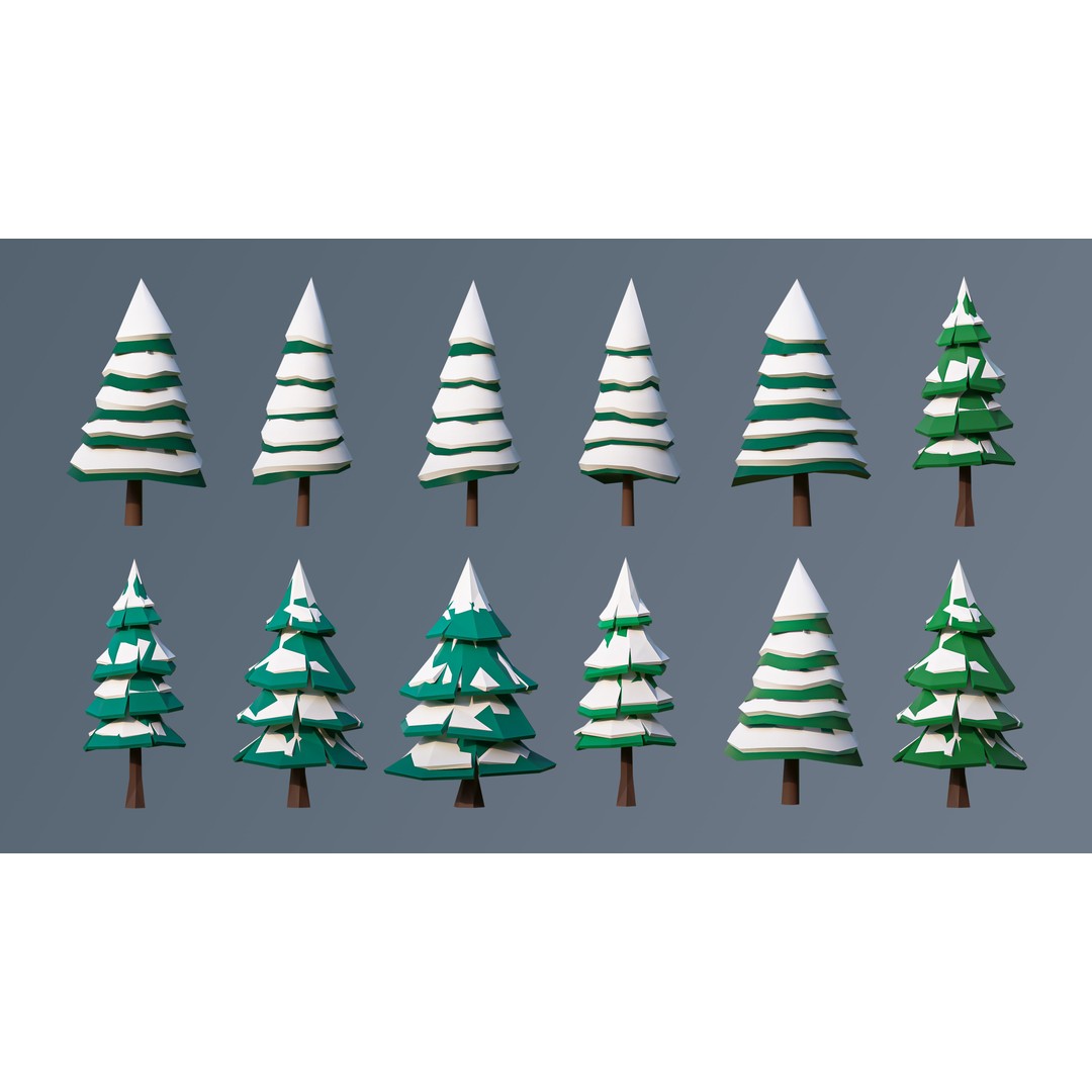 Vegetation 3D Model – Low Poly Game Asset with 504 Unique Plants - View 31