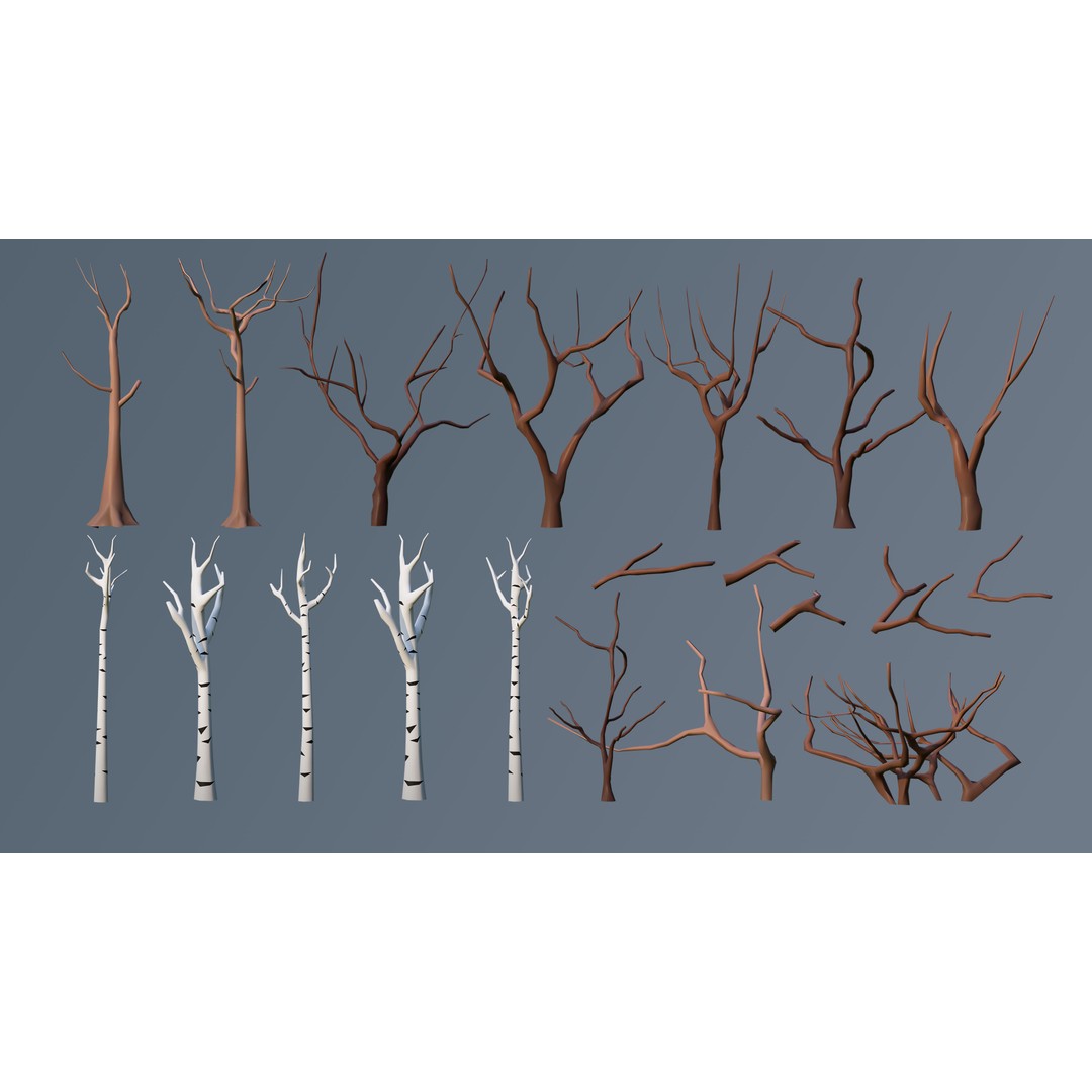 Vegetation 3D Model – Low Poly Game Asset with 504 Unique Plants - View 38