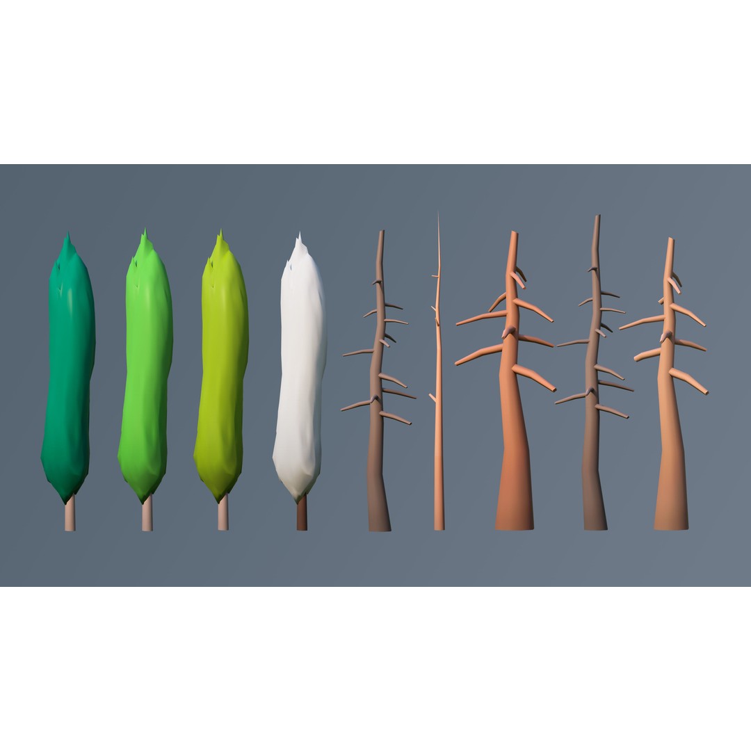 Vegetation 3D Model – Low Poly Game Asset with 504 Unique Plants - View 41