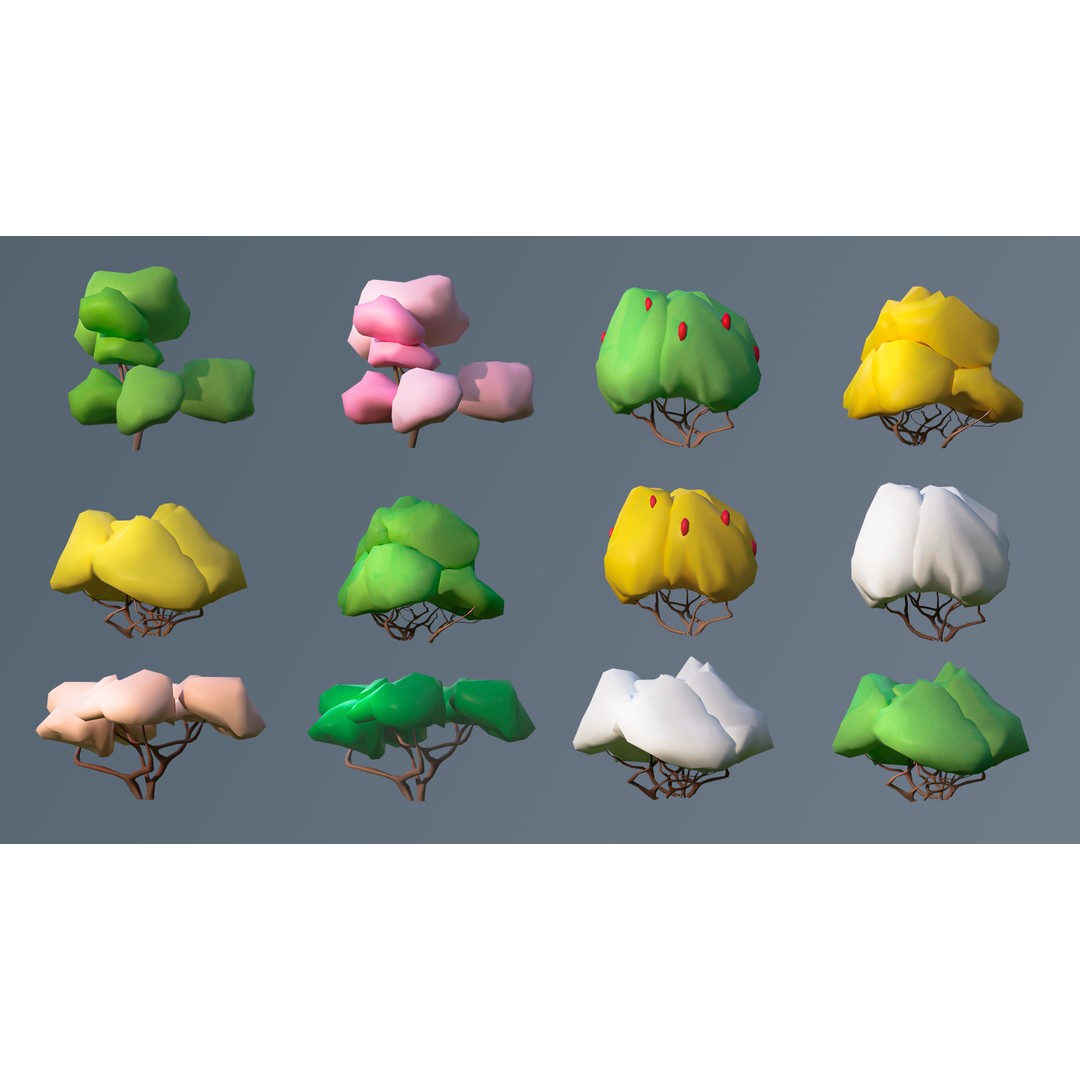 Vegetation 3D Model – Low Poly Game Asset with 504 Unique Plants - View 51