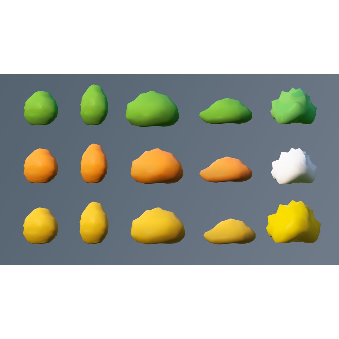 Vegetation 3D Model – Low Poly Game Asset with 504 Unique Plants - View 54