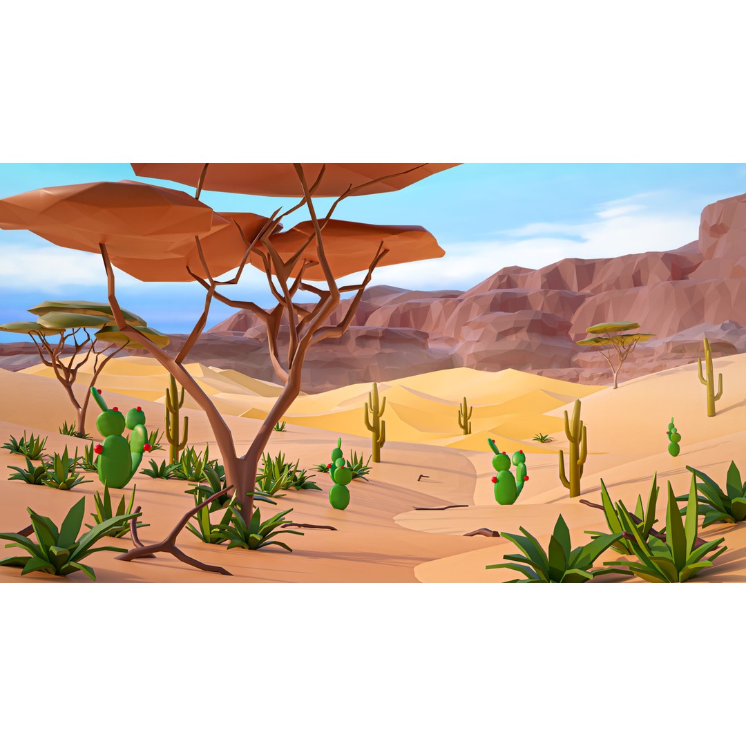 Vegetation 3D Model – Low Poly Game Asset with 504 Unique Plants - View 8