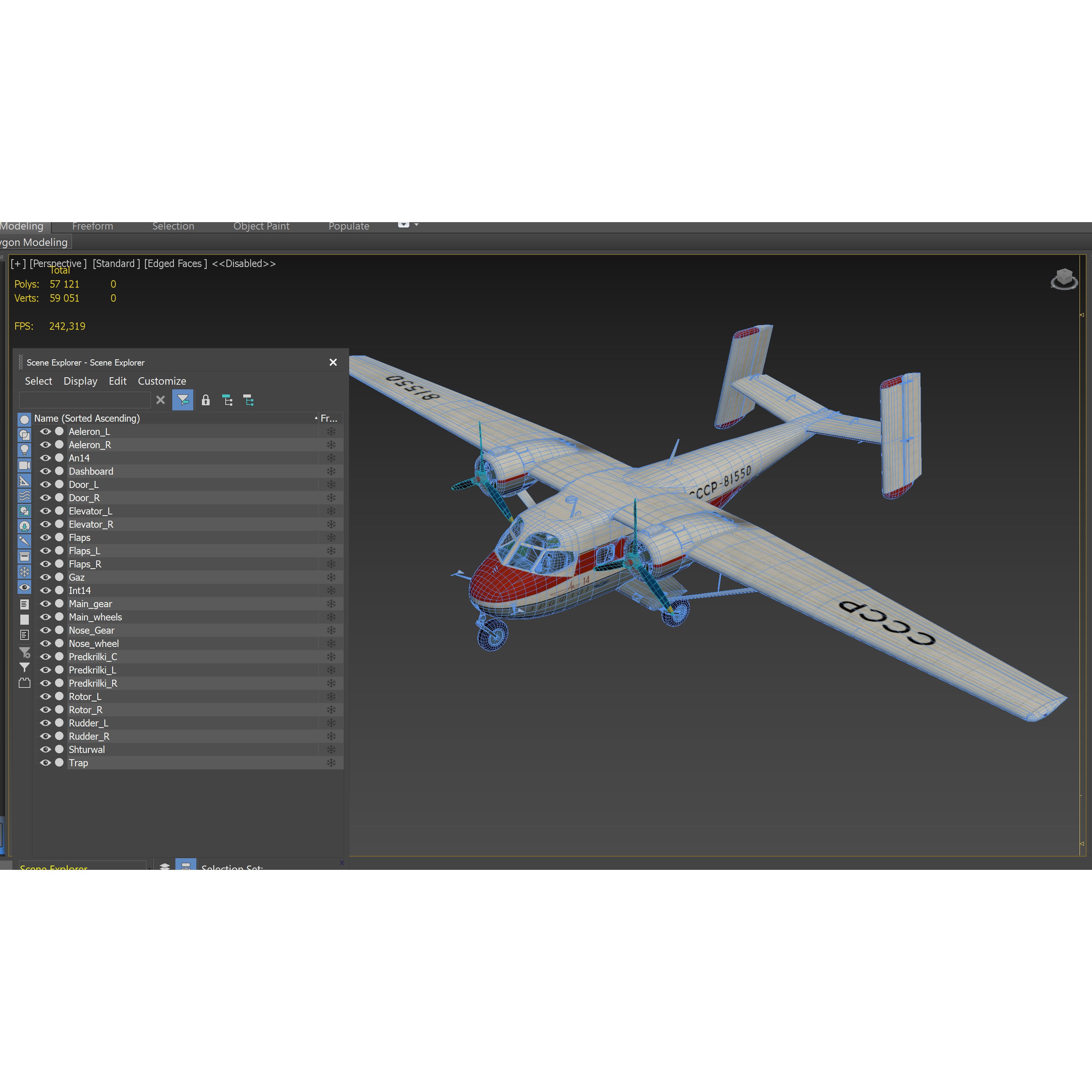 Antonov An-14 Pchelka - Game-Ready 3D Model - View 25