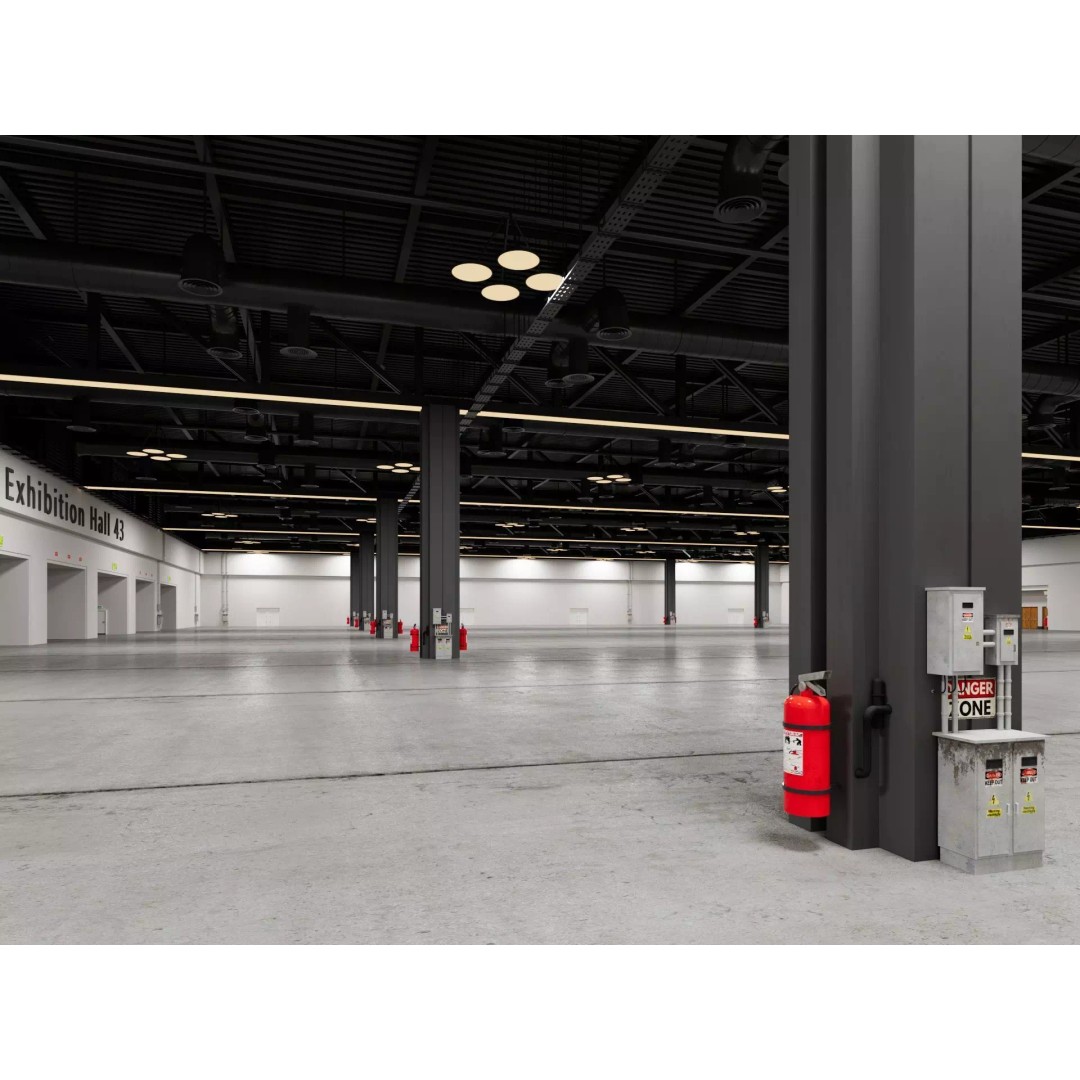 Exhibition Hall 3D Model – High Poly Interior Space, FBX, Blender, Game Ready - View 4