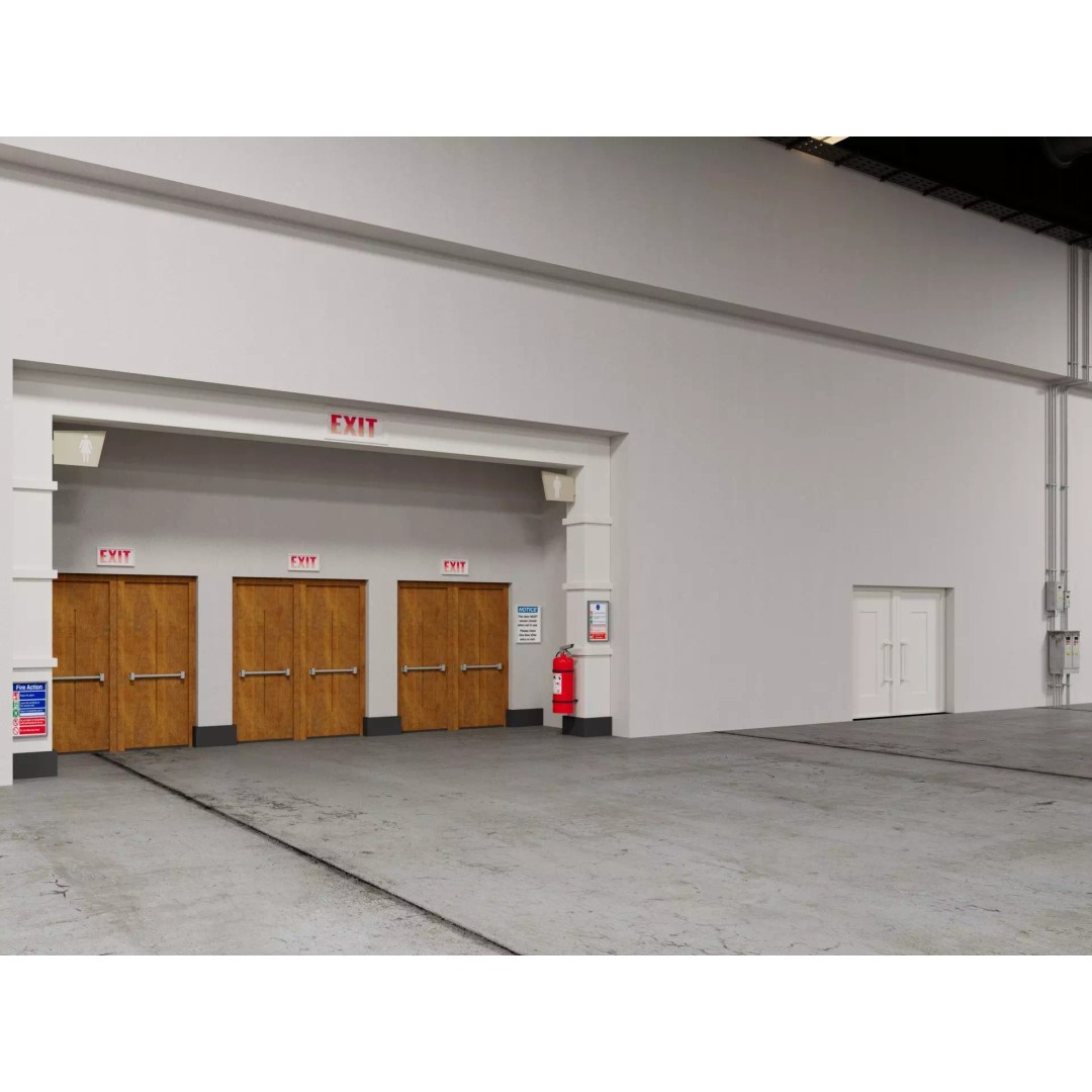 Exhibition Hall 3D Model – High Poly Interior Space, FBX, Blender, Game Ready - View 8